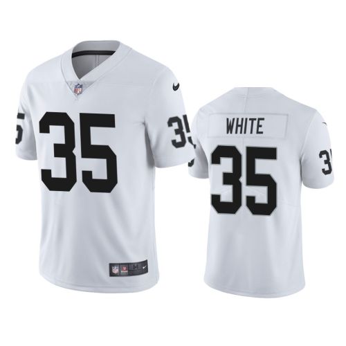 Las Vegas Raiders Zamir White 35 White Vapor Limited Jersey