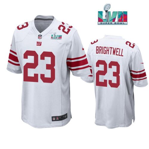 Gary Brightwell 23 New York Giants Super Bowl LVII Super Bowl LVII White Men Game Jersey