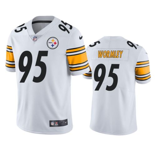 Pittsburgh Steelers 95 Chris Wormley White Jersey