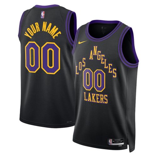 Los Angeles Lakers 2023/24 City Edition Swingman Custom Jersey - Black