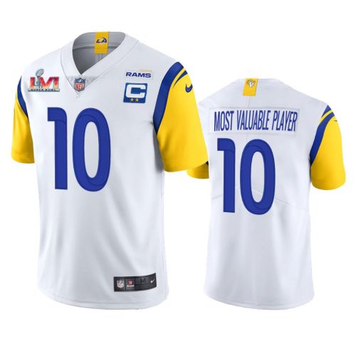 Los Angeles Rams Cooper Kupp 10 White Super Bowl LVI MVP Limited Jersey