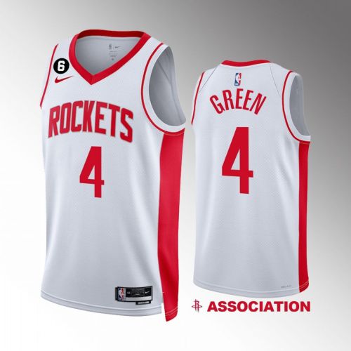 Houston Rockets Jalen Green 4 Association Edition 2022-23 White Jersey Swingman