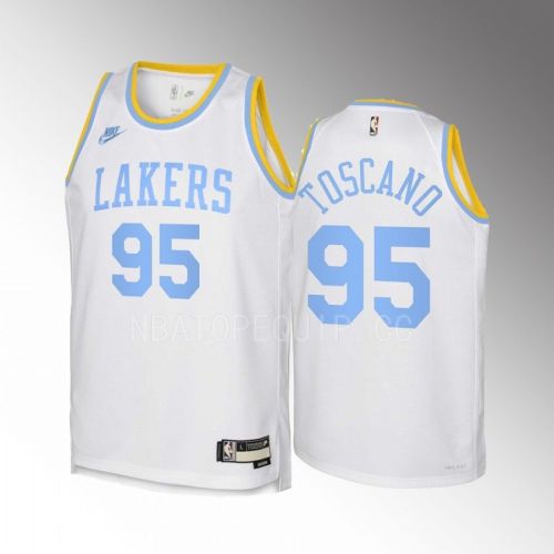 Juan Toscano-Anderson 95 Los Angeles Lakers 2022-23 Classic Edition White Youth Jersey - Swingman