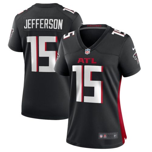 Van Jefferson 15 Atlanta Falcons Women Game Jersey - Black