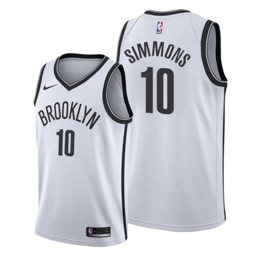 Ben Simmons 10 Brooklyn Nets Association Edition White Jersey 2022 Trade - Men Jersey