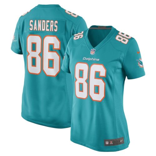 Braylon Sanders Miami Dolphins Women's Game Player Jersey - Aqua