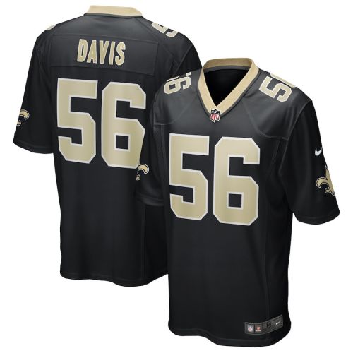 Demario Davis 56 New Orleans Saints Men's Team Game Jersey - Black