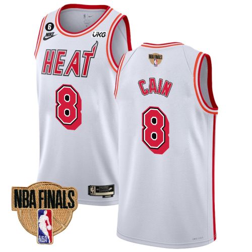 Jamal Cain 8 Miami Heat Final Champions 2023 Swingman Jersey - Classic Edition - White