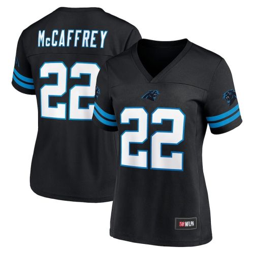 Christian McCaffrey 22 Carolina Panthers Women's Game Time Player Jersey - Black