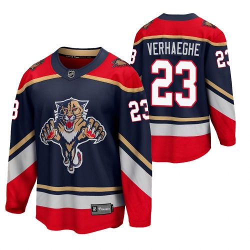 Florida Panthers 23 Carter Verhaeghe 2023 Reverse Retro Blue Special Edition Jersey Jersey