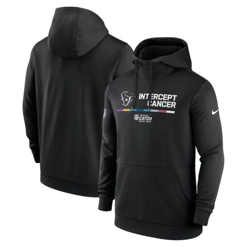 Houston Texans 2022 NFL Crucial Catch Therma Performance Pullover Hoodie - Black