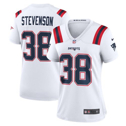 Rhamondre Stevenson New England Patriots Women's Game Player Jersey - White