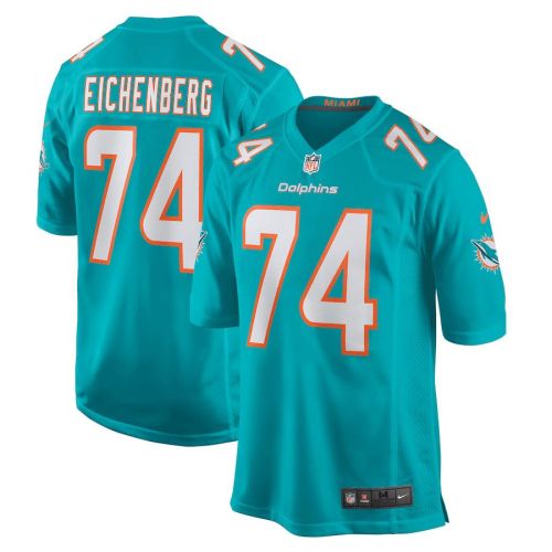 Liam Eichenberg 74 Miami Dolphins Men Game Jersey - Aqua