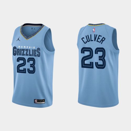 Memphis Grizzlies 23 Jarrett Culver 2022-23 Statement Edition Blue Men Jersey