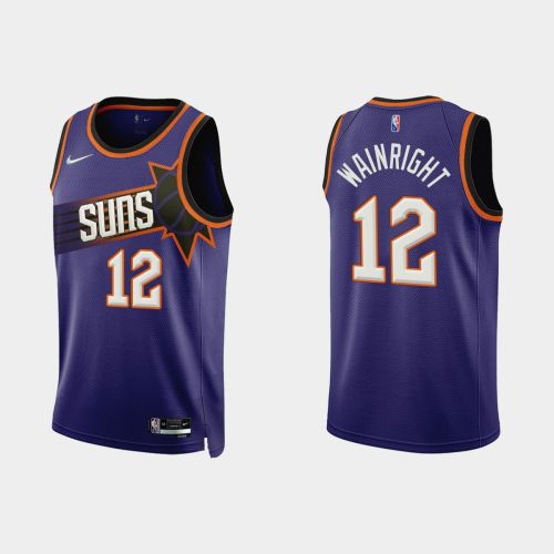 Phoenix Suns Ishmail Wainright 12 2022-23 Icon Edition Purple Men Jersey