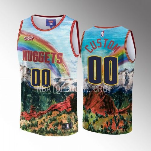 Custom Denver Nuggets NBA & KidSuper Studios Unisex Hometown Jersey