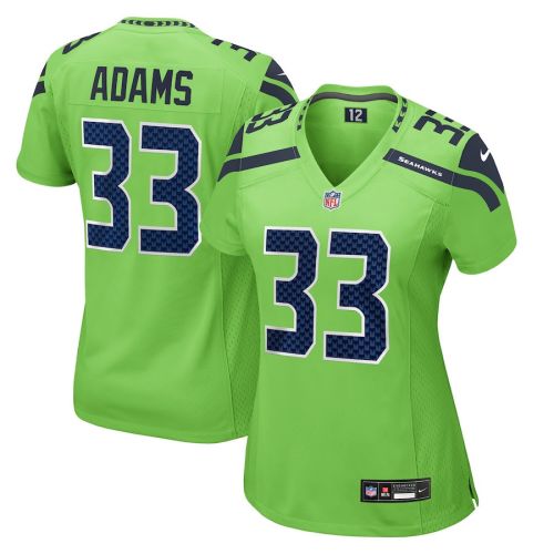 Jamal Adams 33 Seattle Seahawks Women Game Jersey - Neon Green