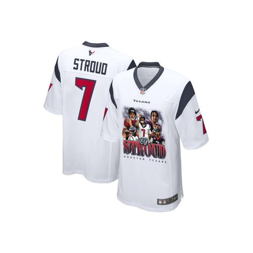 C.J. Stroud 7 Houston Texans The Chosen One Game YOUTH Jersey - White