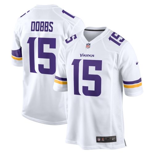 Joshua Dobbs 15 Minnesota Vikings Game Men Jersey - White