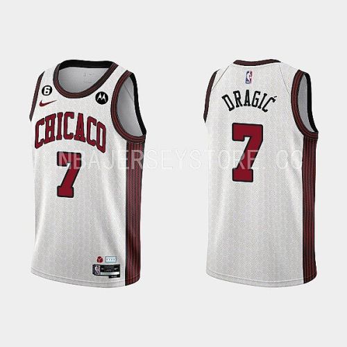 Chicago Bulls 7 Goran Dragic 2022-23 City Edition White Men Jersey