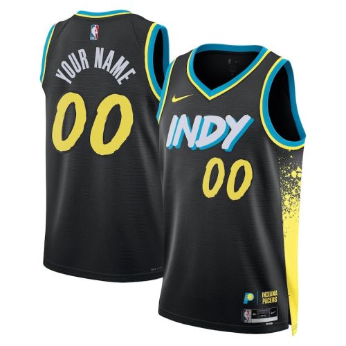 Indiana Pacers 2023/24 City Edition Swingman Custom Jersey - Black