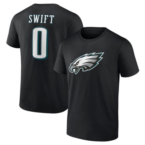 D'Andre Swift 0 Philadelphia Eagles Unisex T-Shirt - Black