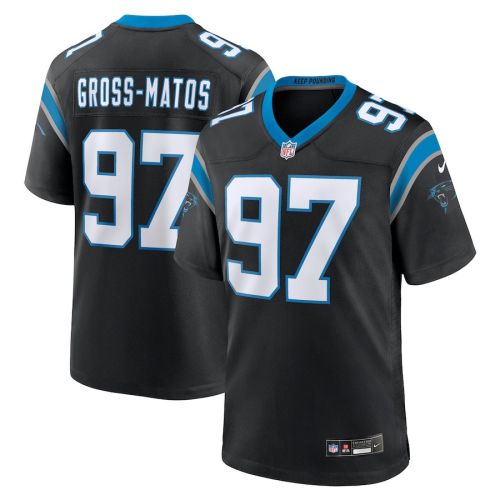 Yetur Gross-Matos 97 Carolina Panthers Team Game Men Jersey - Black