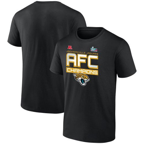 Jacksonville Jaguars AFC Champions Iconic Slant Black T-Shirt