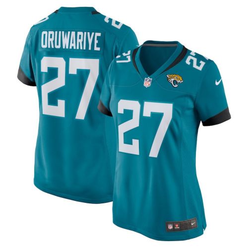 Amani Oruwariye 27 Jacksonville Jaguars Women Game Jersey - Teal