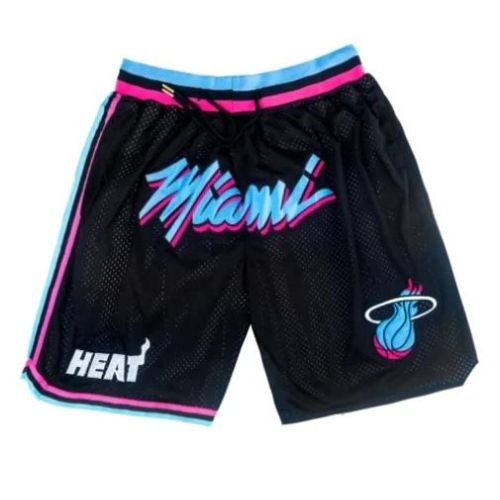 Miami Heat NBA Retro Shorts - Black