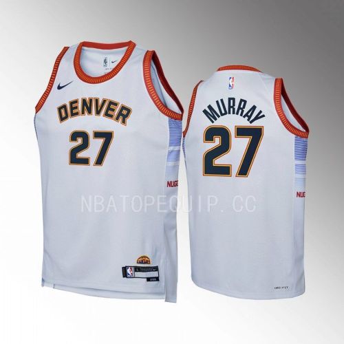 Denver Nuggets Jamal Murray 27 City Edition Gray Youth Jersey Swingman