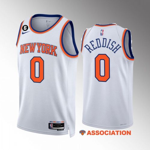 Cameron Reddish 0 2022-23 New York Knicks White Association Edition Jersey Swingman