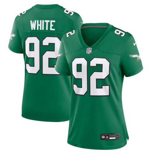 Reggie White 92 Philadelphia Eagles Women Alternate Game Jersey - Kelly Green