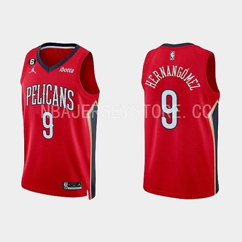 New Orleans Pelicans Willy Hernangomez 9 Red 2022-23 Statement Edition Men Jersey