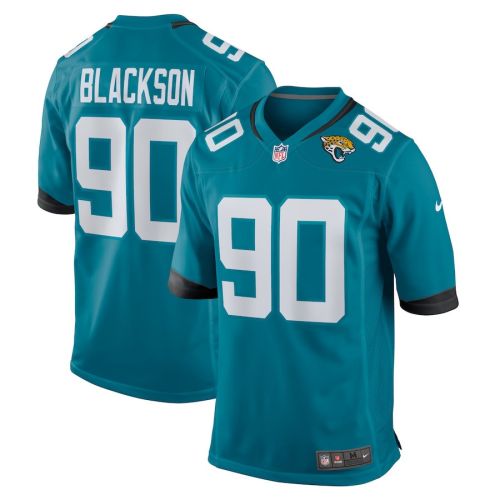 Angelo Blackson 90 Jacksonville Jaguars Men Team Game Jersey - Teal