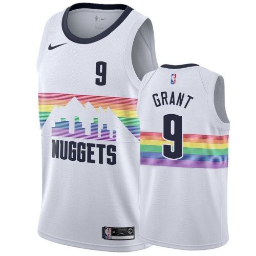 Men's Denver Nuggets Jerami Grant 9 City Men's Jersey