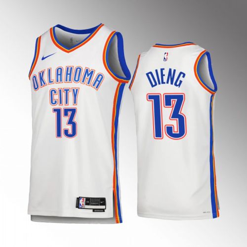 Oklahoma City Thunder Ousmane Dieng 13 2022-23 Association Edition White Jersey