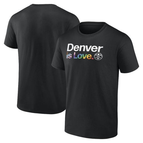 Denver Nuggets Team City Pride Logo Men T-Shirt - Black