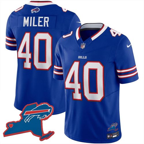 Von Miller 40 Buffalo Bills New York Patch Game Men Jersey - Royal