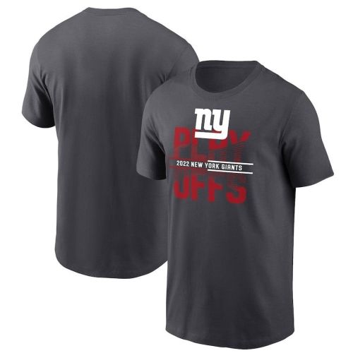 New York Giants 2022 NFL Playoffs Iconic T-Shirt - Anthracite