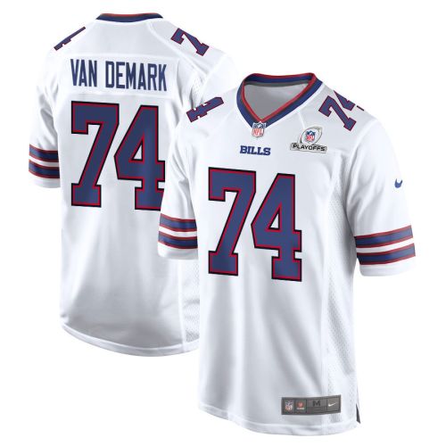 Ryan Van Demark 74 Buffalo Bills 2023 Playoffs Patch Game Men Jersey - White