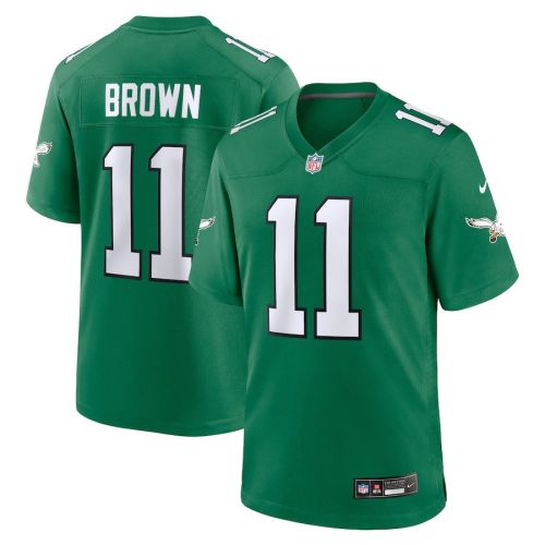 A.J. Brown 11 Philadelphia Eagles Alternate Game Men Jersey - Kelly Green