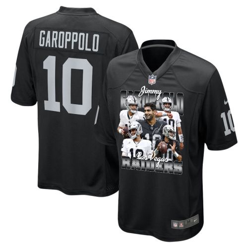 Jimmy Garoppolo 10 Las Vegas Raiders The Golden Arm Game Jersey - Men, Black