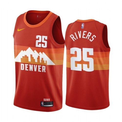 Austin Rivers Denver Nuggets City Edition Orange 25 Jersey