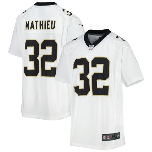 Tyrann Mathieu 32 New Orleans Saints YOUTH Game Jersey - White