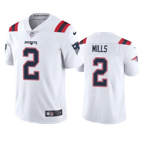 Jalen Mills 2 New England Patriots White Vapor Limited Jersey