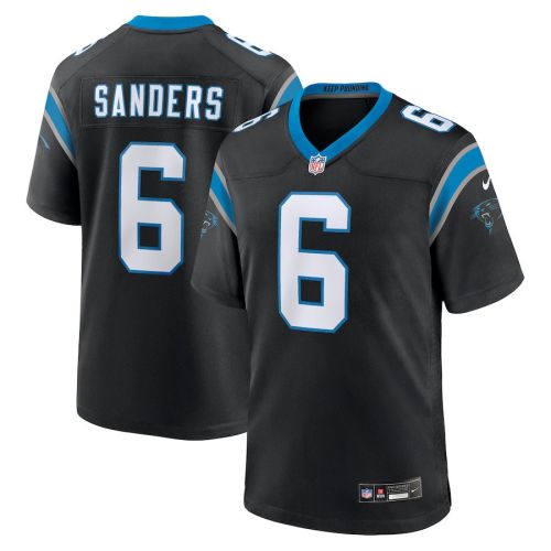 Miles Sanders 6 Carolina Panthers Team Game Men Jersey - Black