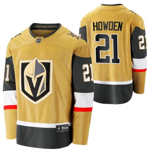 Men Vegas Golden Knights Brett Howden 21 2023 Jersey Gold Alternate Jersey