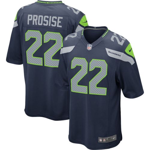 C.J. Prosise 22 Seattle Seahawks YOUTH Game Jersey - College Navy