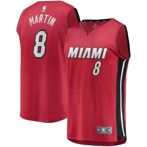 Jeremiah Martin Miami Heat Fast Break Player Jersey Red - Statement Edition